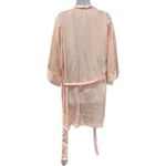Victoria's Secret Vintage  Gold Label Baby Pink Satin Kimono Wrap Robe One Size Photo 3