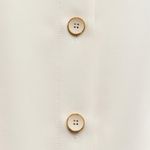 ZARA  mini dress pleated skirt collar button up ivory casual classic old money Photo 14