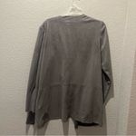 Chico's Chico’s Gray Suede Cardigan Jacket Photo 6