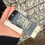 Vintage 80s Sabino Colorful Polka Dot Puff Sleeve Open Front Blazer Jacket NWT 6 Black Photo 2