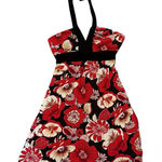 Love Tease  Y2K Halter V-Neck Back Tie Babydoll Floral Dress Photo 0
