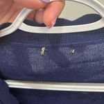 J. McLaughlin  Womens Cardigan Sweater XS‎ Blue Solid Button Knit Long Sleeve Photo 3