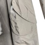 CELINE Beige Silk Stitched Belted Trench Coat Women’s Size M Photo 5