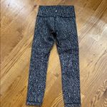 Lululemon High-Rise Black White Speckled Leggings Size 4 Performance Yoga Pants Photo 3