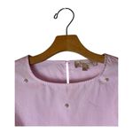 Philosophy  Shirt Women XS Pink‎ Cotton Pretty In Pink Pearl Bell Sleeve Top Photo 2