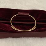 Sole Society Foldover Velvet Clutch- Maroon Colored Photo 4