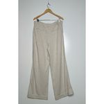 Ralph Lauren Polo  Oatmeal Heather Cotton Wide Leg Chino Pants Size 14 Photo 1