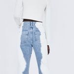 ZARA White Ruched Crop Top Photo 5