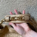 Authentic Anya Hindmarch quilted leather hobo shoulder bag cream gold luxury Photo 2