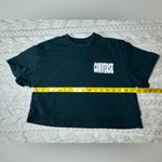 Converse Black Logo Cropped Tee Photo 7