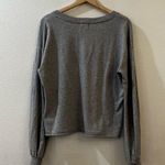 Nation Ltd . Willa Bishop Sleeve Grey V-Neck Knit 100% Cotton Pullover Top Size S Photo 7