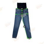 Blanqi Denim Belly Support Maternity Stretch Skinny Jeans Medium Wash NEW Size 2 Blue Photo 6