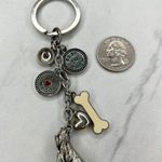 Silver Tone Best in Show I Heart Love My Dog Charms Keychain Keyring Photo 0
