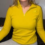 The North Face Mustard Colored 1/4 Zip Photo 0