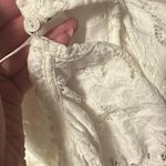 Free People NWOT Olivia Ivory Sheer Lace Long Sleeve Top Photo 6