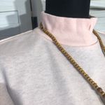 Vintage 90s Oversized Light Pink Blouse Mock Neck Medium Photo 11