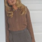 Djerf Avenue ready set go cardigan brown Photo 0