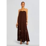 retrofete Helena Strapless Dress Deep Brown Womens Size Small Photo 4