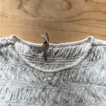 Madewell NWOT  Smocked Boatneck Tank Eyelet White‎ Cotton Linen Causal Photo 6