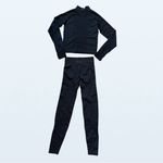 PINK - Victoria's Secret NWOT Victoria’s Secret PINK Long Sleeve Activewear Set in Black, Size XS Photo 2