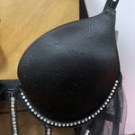 Victoria's Secret Victoria’s Secret Satin Rhinestone Mesh Bodysuit Photo 5