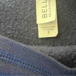 Sarah Marie Running Brunch Wide Neckline Sweatshirt Navy Blue Gold Small Photo 5