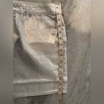 Old Navy NWT  Size 12 Silver Shine Metallic Zip Stretch Denim A Line Mini Skirt Photo 11