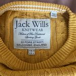 Jack Wills Women’s Cotton Cable Knit Sweater in Yellow US 6/UK 10 Photo 6