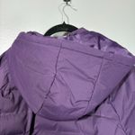 Time & Tru Women's Purple Quilted Puffer Winter Jacket Photo 6