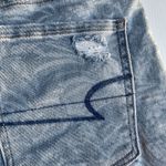 American Eagle  Super Hi-Rise Shortie Women’s Jean Shorts Size 6 Blue Floral Photo 8