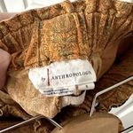 Anthropologie Kennedy Shorts Mustard Yellow Floral Linen Blend Paperbag Sz S Photo 2