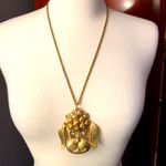 Antique Gold VINTAGE Gold Dog Necklace Photo 0