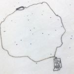 Kris Nations Indiana state necklace 18” silver tone Photo 2