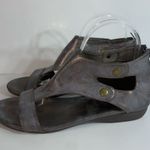 Boutique by Corkys Womens Shoes Gray 8 Ohana metallic Zip gladiator Sandals Photo 4
