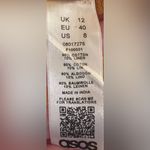 ASOS Square Neck Cinched Tie Waist Cotton/Linen Dress in Mustard Yellow Size 8 Photo 7