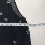 Old Navy Black & White Floral Print High Neck Swing Tank Top Photo 6