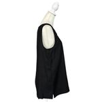 Jones New York  Black Sleeveless Scoop Neck Knit Metallic Tank Top Size Small Photo 1