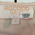 Rococo Sand Mimi Ruffle Trim Long Sleeve Mini Wrap Dress Pink Floral Barbiecore Pink Photo 14