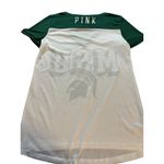 Victoria's Secret Pink Victoria Secret Women's MSU Jersey V Neck Tshirt size Small Michigan State Photo 1