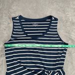 Vineyard Vines Performance Dress Womens Medium Blue Athleisure Nautical Striped Photo 4