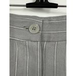 J Jill Pants Womens Size 4 Gray Striped Linen Blend Stretch Pockets Slacks Photo 2