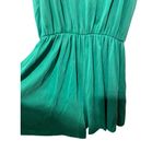 Lush Clothing Lush Green Sleeveless Romper With V-Neck & Spaghetti Straps Size S Photo 3