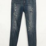 American Eagle  Mid Rise Distressed Dark Wash Jeans 0R Photo 0