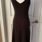Elie Tahari Ribbed Knit A-Line Midi-Dress in Loden Photo 12