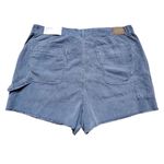 American Eagle Shorts Women 16 Highest Rise 90s Boyfriend Short Corduroy Blue Photo 4