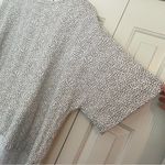 Cut loose Dot Print Oversized High Low Top One Size Cotton Linen Blend White Photo 4