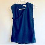 Tibi  Navy Chalky Drape Wrap Top - 00 - NWT Photo 2