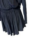 Ramy Brook  Paris ‎ black Smocked oversized v neck Mini Dress Size XXS Photo 7