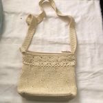 90s Carlo D’Santi Cream Beige crochet tote crossbody messenger hobo bag purse #boho #indie #festival #bohemian #vintage Measurement ent in pics Tan Photo 4