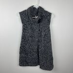 Derek Heart  Chunky Knit‎ Cardigan Sweater Juniors Size S Gray 2 Button High Neck Photo 4